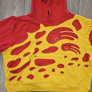 Red, yellow, casual, streetwear, distressed, hoodie, street, thick, unisex, Star